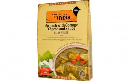 Kitchens Of India Spinach with Cottage Cheese and Sauce Palak Paneer  Box  285 grams